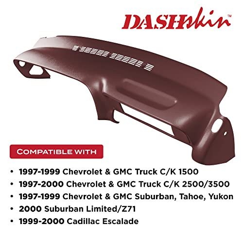 Dashskin American Made Molded Plastic Dash Cover Compatible With 97-00 Gm Suvs And Pickups In Ruby - Easy Cracked Dash Fix #TOP3