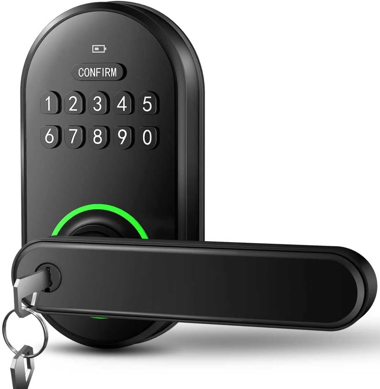 Smart Keypad Door Lock, Keyless Entry Door Locks with Auto-Lock, Keypad Smart Door knob with One-Time Codes, Deadbolt Door Locks for Bedrooms, Home, Front Door, Apartment, Office, Easy to Install