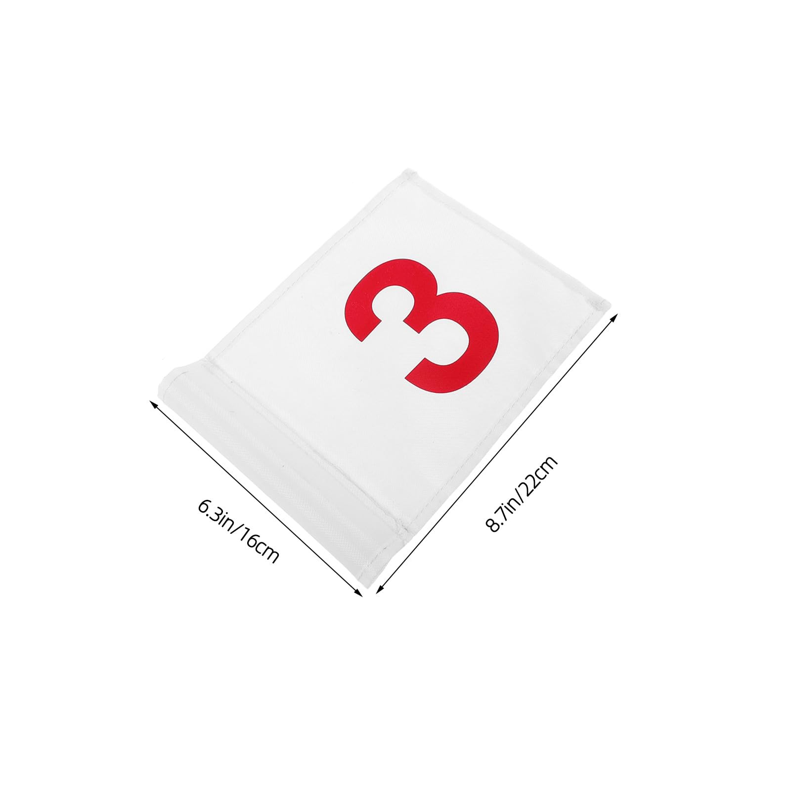 Drapeaux Numérotés avec Tube Inséré Lot de 3 en Nylon Construction Solide et Haute Visibilité, pour Terrain D'entraînement Extérieur et Jardin