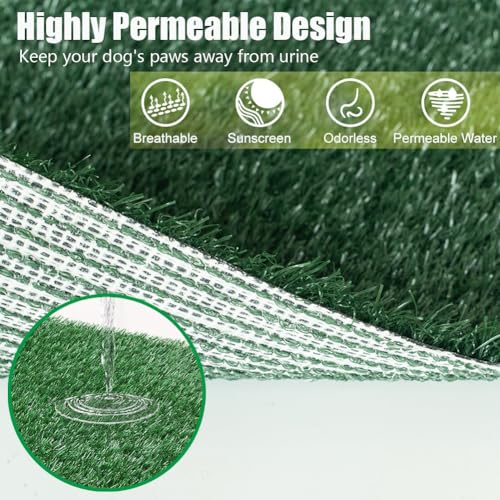 LITA Caixa de areia interna para cães para treinamento de animais de estimação, sistema penico (50 x