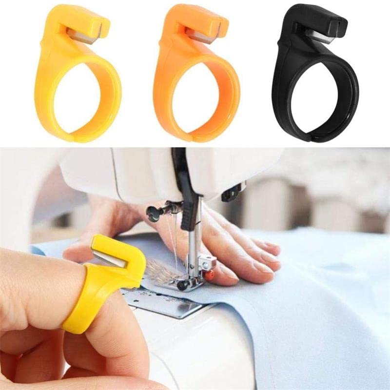3PCS/Set Thimble Sewing Ring Thread Cutter Finger Blade Needle Craft Household Sewing Machine Accessory | | - - (Color: 3 pcs)