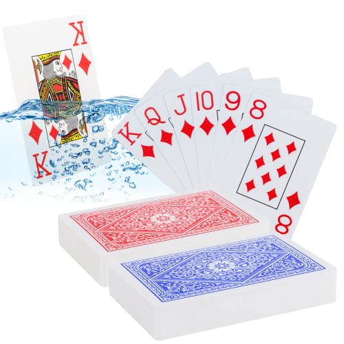 MageJoy Mazzo di Carte da Poker - Confezione Doppia con Indici Standard - Perfetto per Texas Hold'em e Altro Ancora