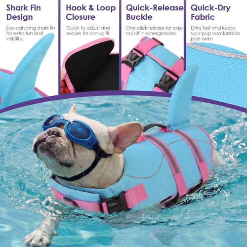 Bess Bridal Dog Life Jacket - Shark Safety Vest for Swimming & Boating by Bess Bridal - Used condition - Image 4