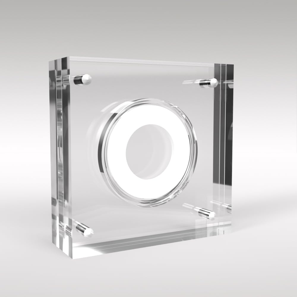 Sovereign Coin Acrylic Coin Display Case Holder (White)