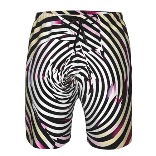 Spiral Optical Illusion GIF Print Stylish Beach Shorts Swim Trunks Lightweight Breathable Summer Outdoor Activities4