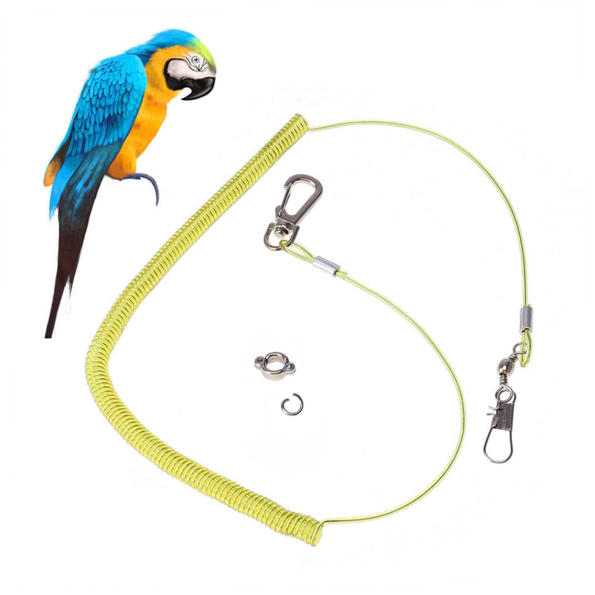BCOATH Bird Leash Training Rope 10m Parrot Harness Leash for Training Random Color