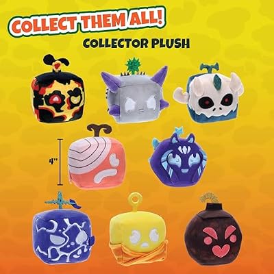 Blox Fruits Mystery Mini Bundle Series 2 by PhatMojo - Collector Plush, Mystery Minifigure, 3 Stickers & 1 DLC Code - 6 Items Total - Collectible Toy Gift for Kids Ages 6+