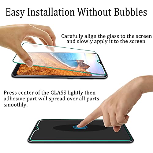 [2-Pack] Katin For Samsung Galaxy A50, A30, A30S, M31 Tempered Glass Screen Protector Anti Scratch, Bubble Free, 9H Hardness, Easy To Install, Case Friendly #TOP2