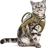 Tactical cat Vest Adjustable Kitten Harness no Pull Puppy Ve...