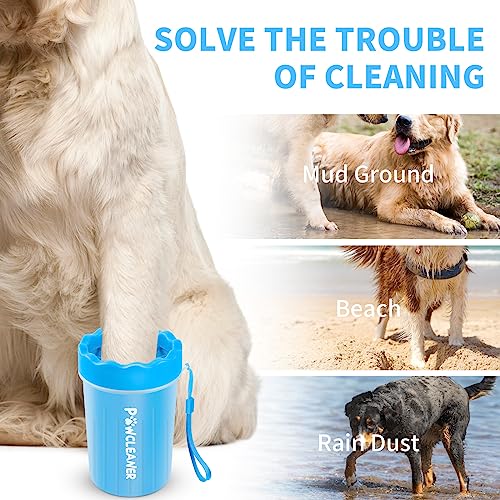 Dog Paw Cleaner Washer with 3 Absorbent Towels