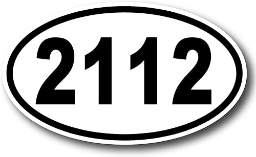 -2112 Euro Oval Sticker Nice Vinyl Good and Evil Die Cut Vinilo Calcomanía para Windows Coches Camiones Parachoques Laptops MacBook Tamaño 5"