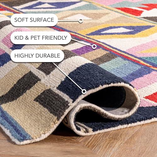 Tapete nuLOOM Ofelia Handmade Multicolor 2'6" x 8' miniatura 4