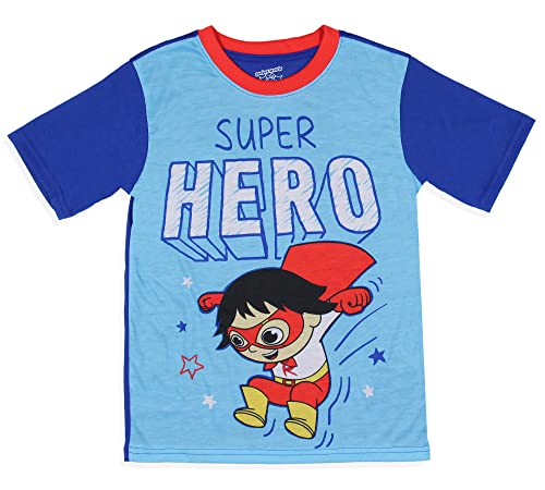Ryan's World Pajamas Boys' Super Hero Shirt and Plush Pants Kids Pajama Set2