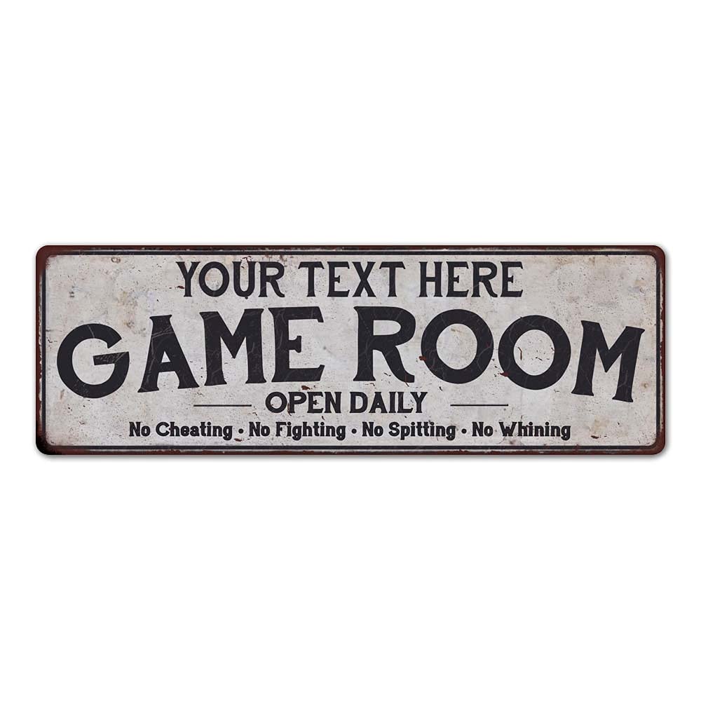 Amazon.com: Personalized Game Room Sign Vintage Decor Wall Signs ...