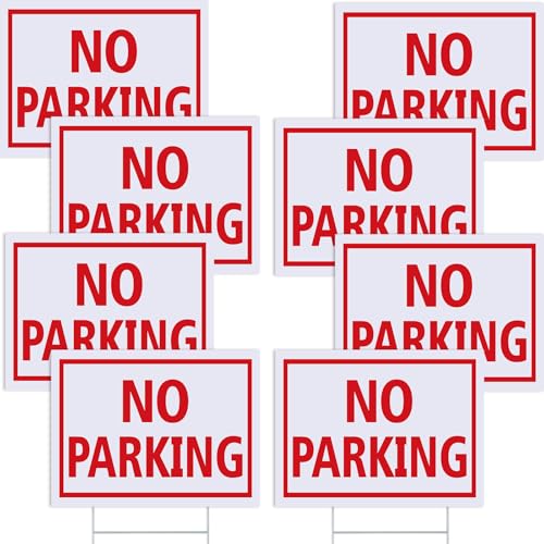 Panneau signalétique No Parking lot de 8 pour résoudre les problèmes de stationnement gênant