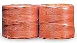 Bridon Max Orange Hay Baling Twine, 130 Pound Knot Strength and 20,000 Foot Length, 2 10,000 Foot Spools, Crop Baling, Christmas Tree wrap
