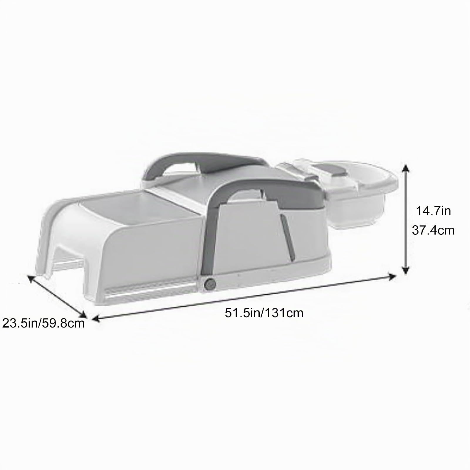 Lavacabezas Peluqueria Reclinable Plegable para Champú, Lavabo, Silla Portátil para el Hogar, Grifo Lavacabezas Peluqueria para Baño e Inodoro