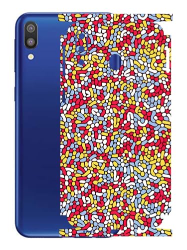 Image of AtOdds - Samsung Galaxy M20 Mobile Back Skin Sticker - Lamination - Rear Screen Guard Protector Film Wrap (Coverage - Back+Camera+Sides) (Design - Beans)