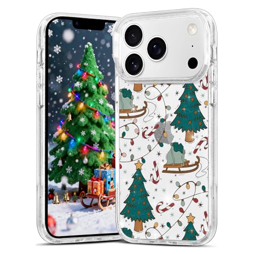 Coque Noël iPhone 17 Pro Max 6.9" scintillante en TPU souple antichoc