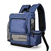 O2TOTES USA Premium Lightweight Carrier for Inogen One G5 & Inogen Rove 6 & OxyGo Next Oxygen Concentrator, Portable Oxygen Backpack (Navy Blue); Zippered bottom, Recommended, pockets for accessories