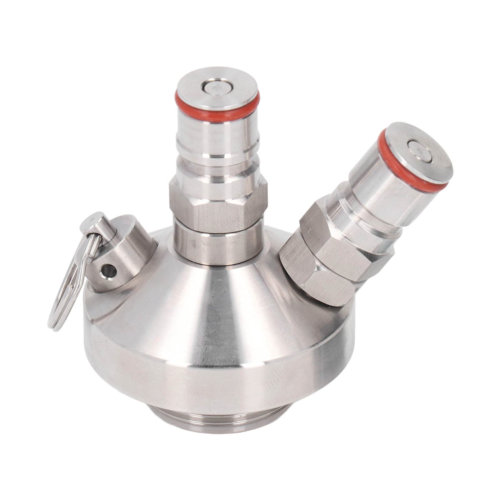 Dispensador de CO2 con Cargador de Barril de Cerveza, Dispensador Mini Barril Acero Inoxidable con Manguera y Anillos Sellado, Conector Montaje Rápido Grifo Cerveza de 60 Psi