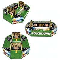 yeeplo 3 Stück Snackstadion, NFL Snack Helmfootball Geschenke für MännerAmerican Football Snack Stadium, Super Snack Stadion Superbowl Deko für Football Bowl Party oder als Geschenk,