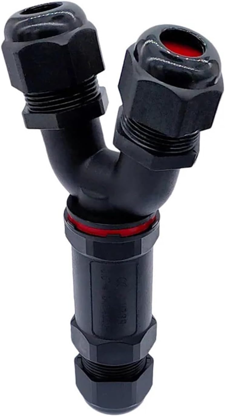 1PCS Y-Type Wire 2pin 3pin 4pin 5pin Waterproof Cable Connector IP68 Gland Sleeve connectors 3-Way Quick tee Connector(Y-3)