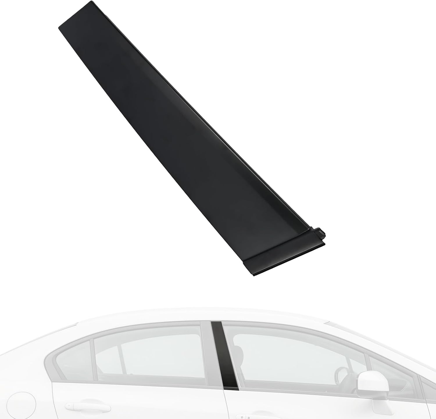 72470-TR3-A01 Front Left Side B-Pillar Door Pillar Molding Trim Compatible with Honda Civic Sedan 4-Door 2012 2013 2014 2015, Replaces 72470TR3A01, 72430-TR3-A01
