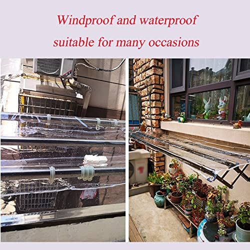 Cubierta a prueba de viento exterior con lona impermeable transparente PVC 8