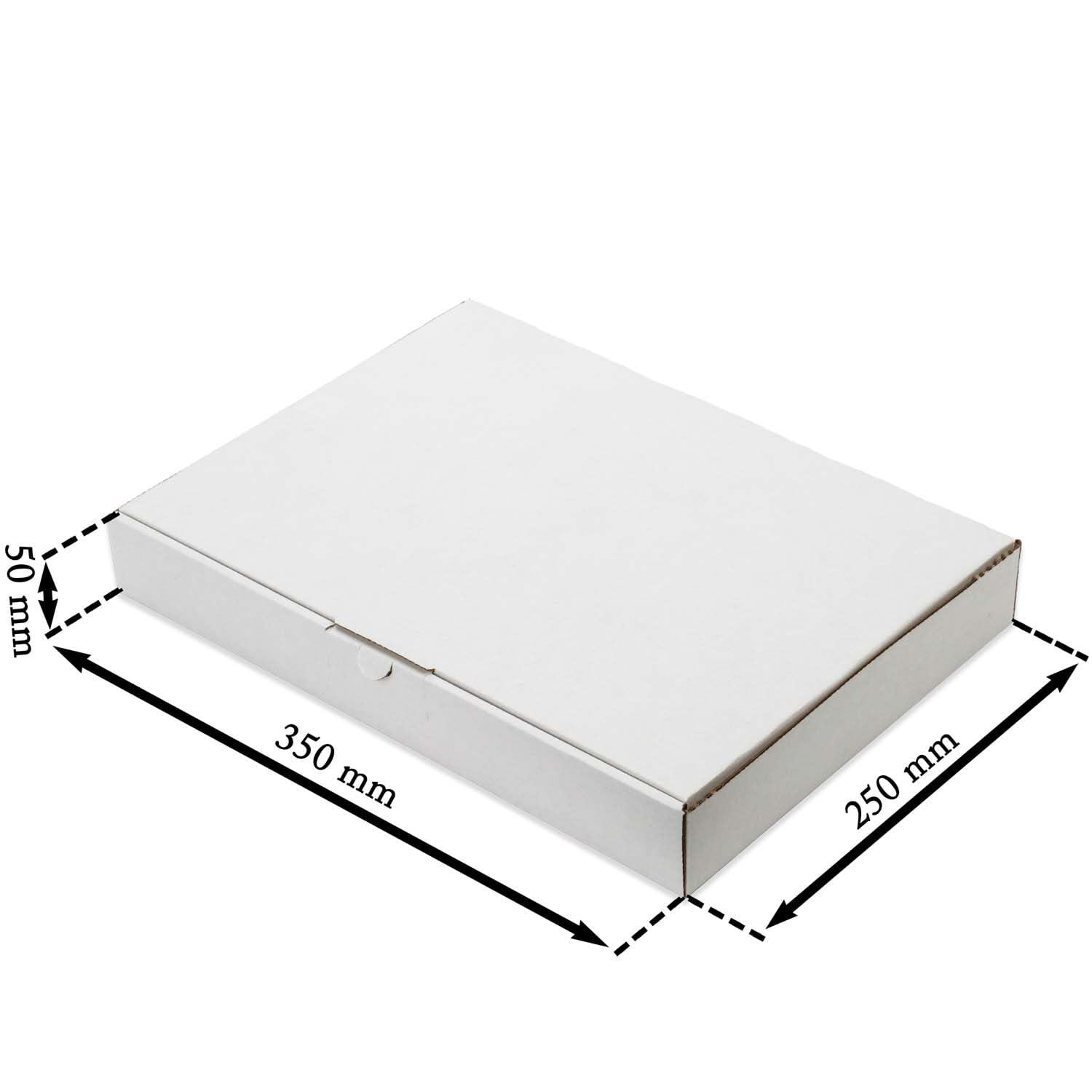 Maxibriefkartons 350 x 250 x 50 mm MB-5 weiß Maxibrief Karton Faltschachtel stabil Versandkarton für Post DHL Versand DIN A4 B4 Warensendung Büchersendung Versandschachtel (25 Stück)