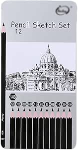 Drawing Sketch Pencils Set 4H 2H H HB B 2B 4B 6B 8B 10B 12B 14B Art