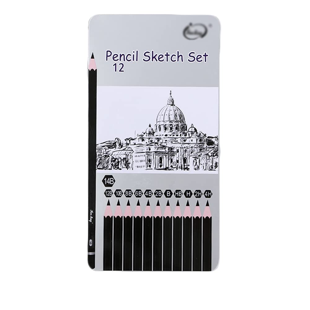 Juego De 8 Lápices De Dibujo ANSIO - 2H A 8B, Grafito Suave, Ideal Para Artistas Y Principiantes