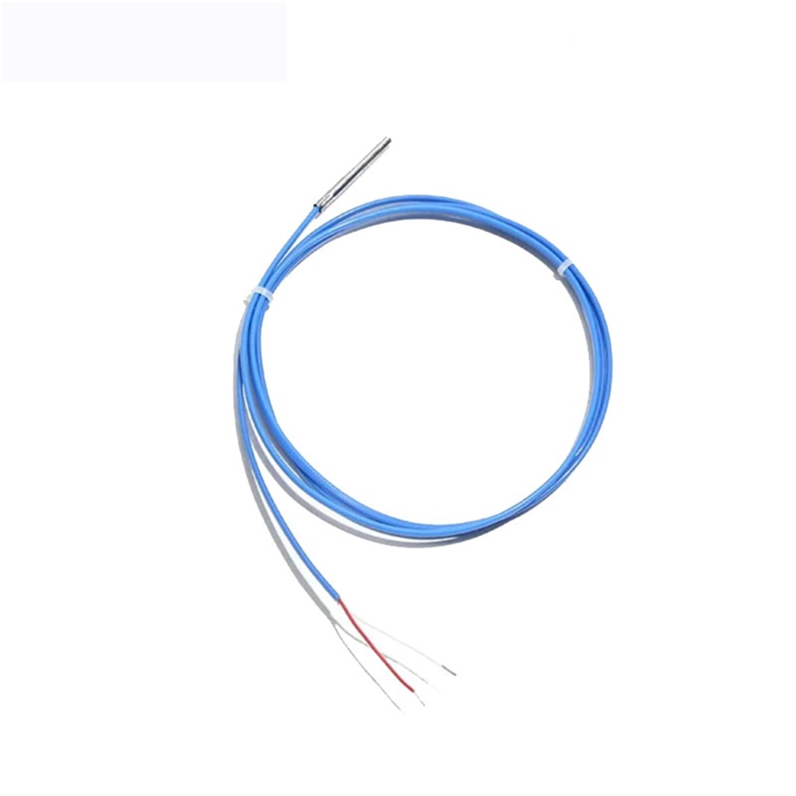 K termopara czujnik wysokiej temperatury 10 mm 15 mm 50 mm 60 mm sonda PTFE wodoodporny przewód łączący 1 m 2 m 3 metry (sonda 3 x 100 mm, długość kabla 3M)