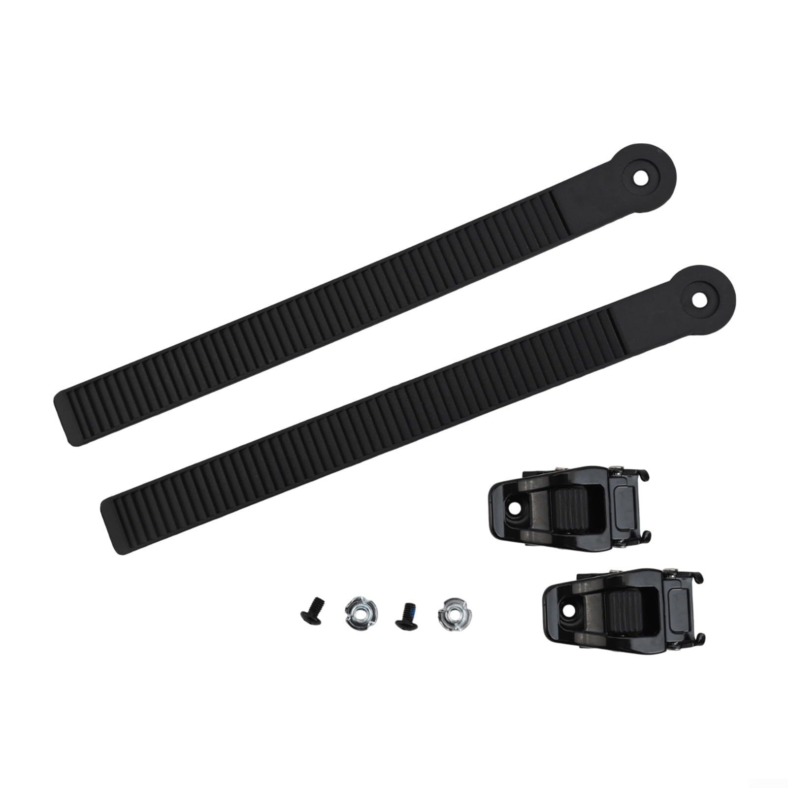 2 cinghie di ricambio per snowboard con 2 fibbie con viti per un maggiore supporto per snowboard e pattini a rotelle, ideali per gli appassionati di snowboard (225 x 20 mm)