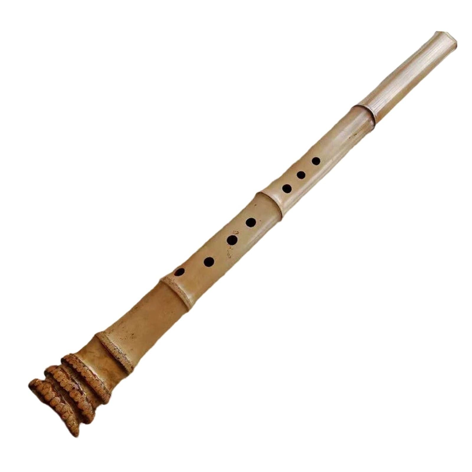 Flûte Professionnelle En Bambou Instrument Shakuhachi À Huit Trous Fait La Main Professionnel Traditionnel Facile Apprendre Pour Les Débutants(G major forehand)