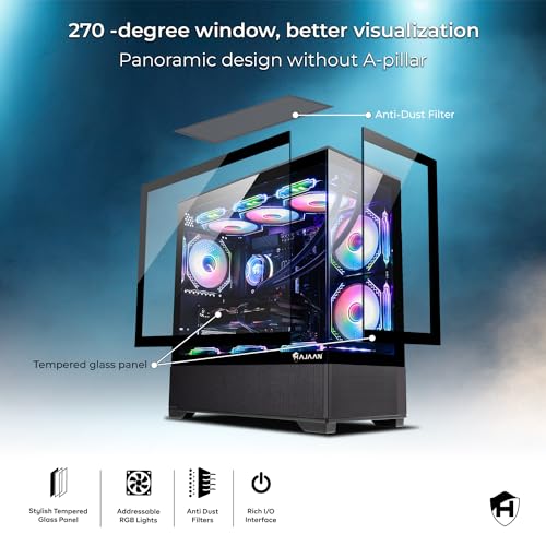 HAJAAN Gaming PC (AMD Ryzen 7 7700 up to 5.3GHz, GeForce RTX 5070 12GB GDDR7, 64GB DDR5, 2TB NVMe SSD, WiFi Ready, Windows 11 Pro) - Image 6