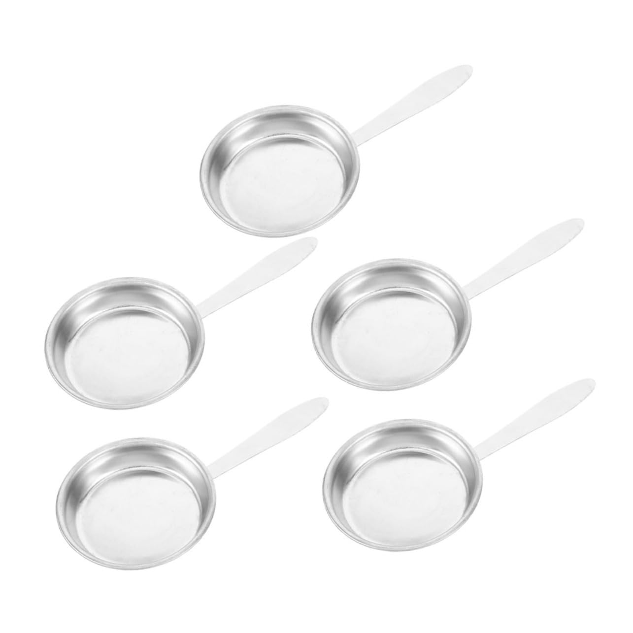 SOLUSTRE 5pcs Stainless Steel Candle Snuffer Set Wick Extinguisher Tool for Incense Oil Lamp Extinguishing Fire Safety Accessory for Home Use