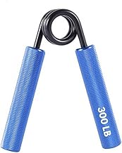 UDKI 300 LB (125–135 KG) Heavy-Duty Hand Grip Strengthener – Blue | Non-Slip Knurled Handles | Metal Forearm & Grip Trainer for Strength Training, Muscle Building & Rehab