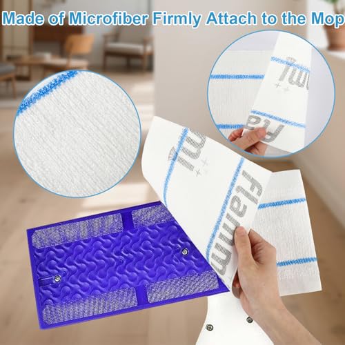 Flammi Semi-Disposable Microfiber Mop Pads Compatible with Shark S1000 S1000A S3250 S3251 S3101 SK410 SK435CO SK460 SK140 SK141, 30 Pack by F Flammi - Image 4