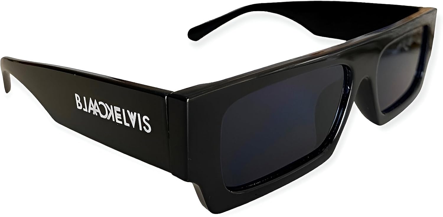 Lunettes Vintage Légères Lunettes De Soleil Rectangulaires Rétro - 2 Paires (noir Et Blanc) - Style Années 90 Pour Femme Et Homme Lunette Techno
