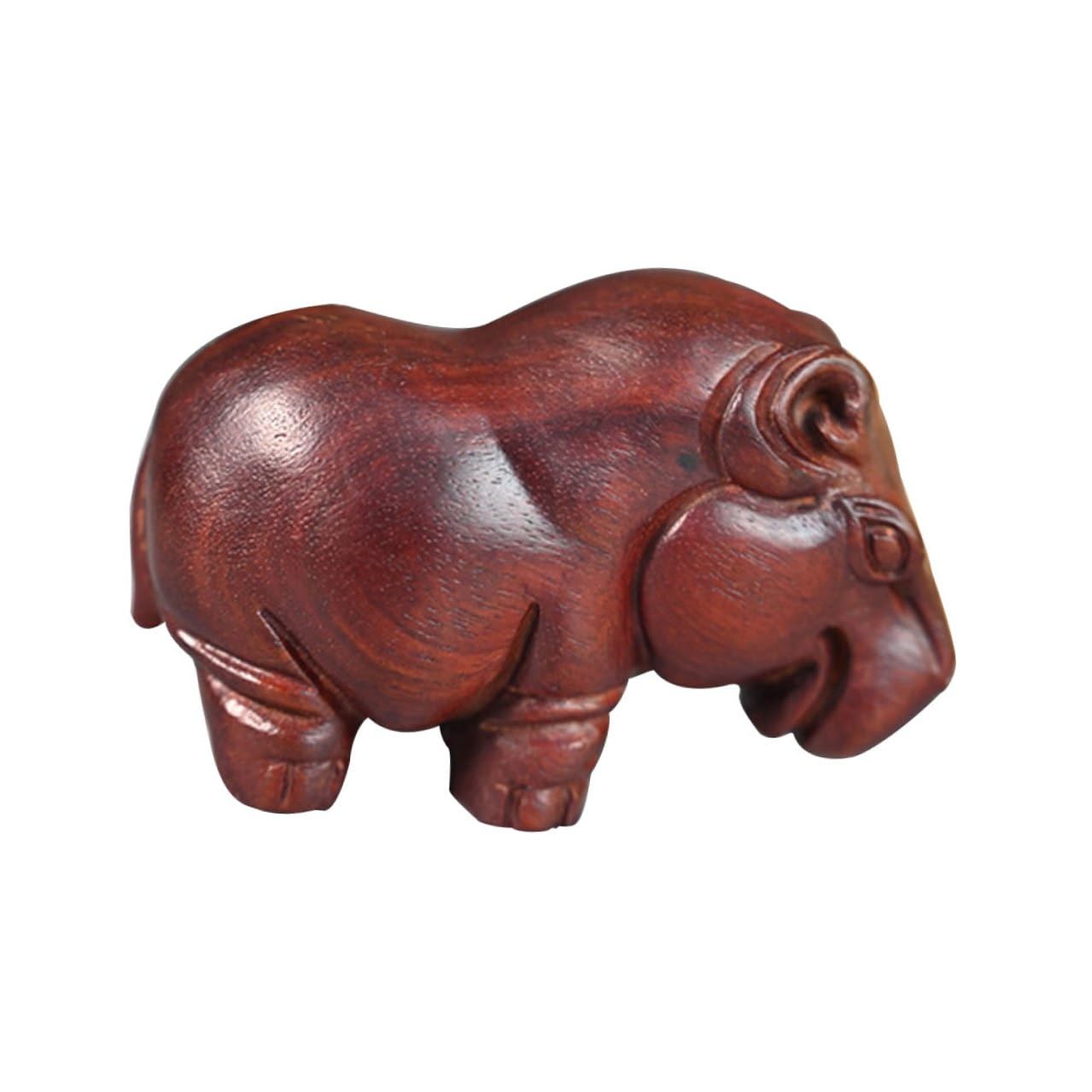 Statuette hippopotame en bois, le cadeau déco idéal et original