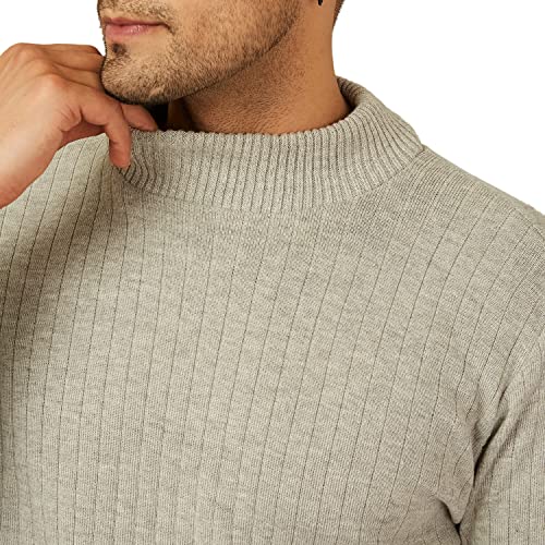 Image of Kvetoo Men High Neck Full Sleeve Winter Woolen Sweater