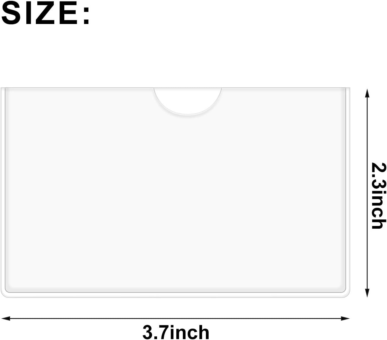 Self-Adhesive Business Card Pockets with Top Open for Loading, Card Holder for Organizing and Protecting Your Cards or Photos, Crystal Clear Plastic (3.7 x 2.3 Inches, 30 Packs)