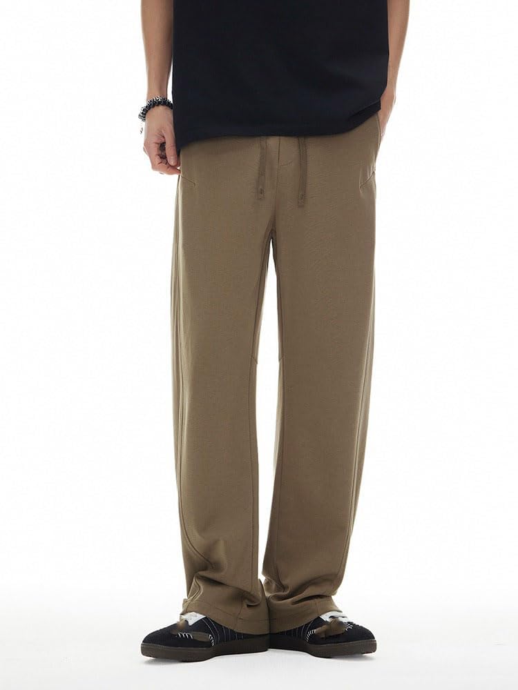 Men's Spring Fall Lightweight Casual Pants Straight Drop Trousers Pants for Men