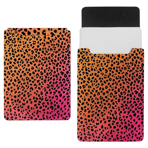 Funda para ordenador portátil rosa de leopardo ideal para la universidad