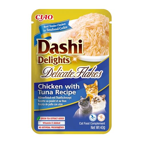 Produktbild von INABA Dashi Delights Delicate Flakes Huhn und Thunfisch - 40 g