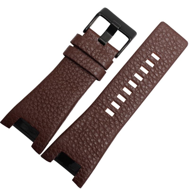 Bracelet de montre Diesel DZ1216 en cuir véritable grain litchi