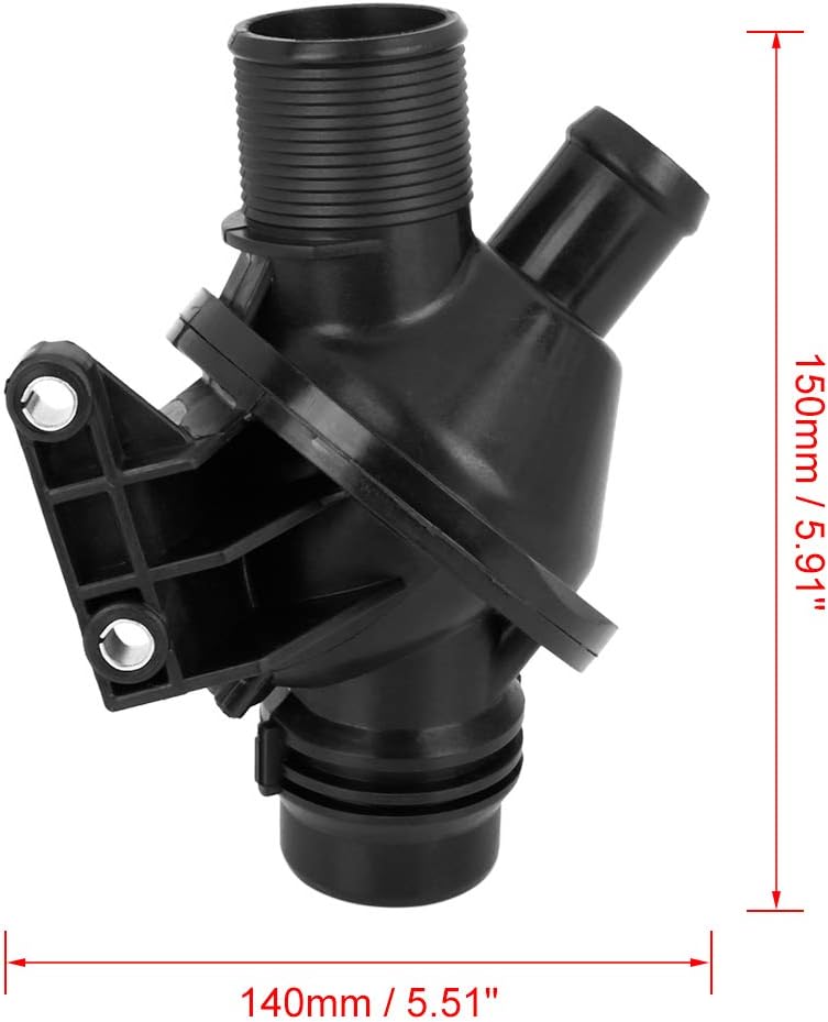 X AUTOHAUX 11538635689 Car Engine Coolant Thermostat Housing Assembly for BMW X3 X4 2015-2017