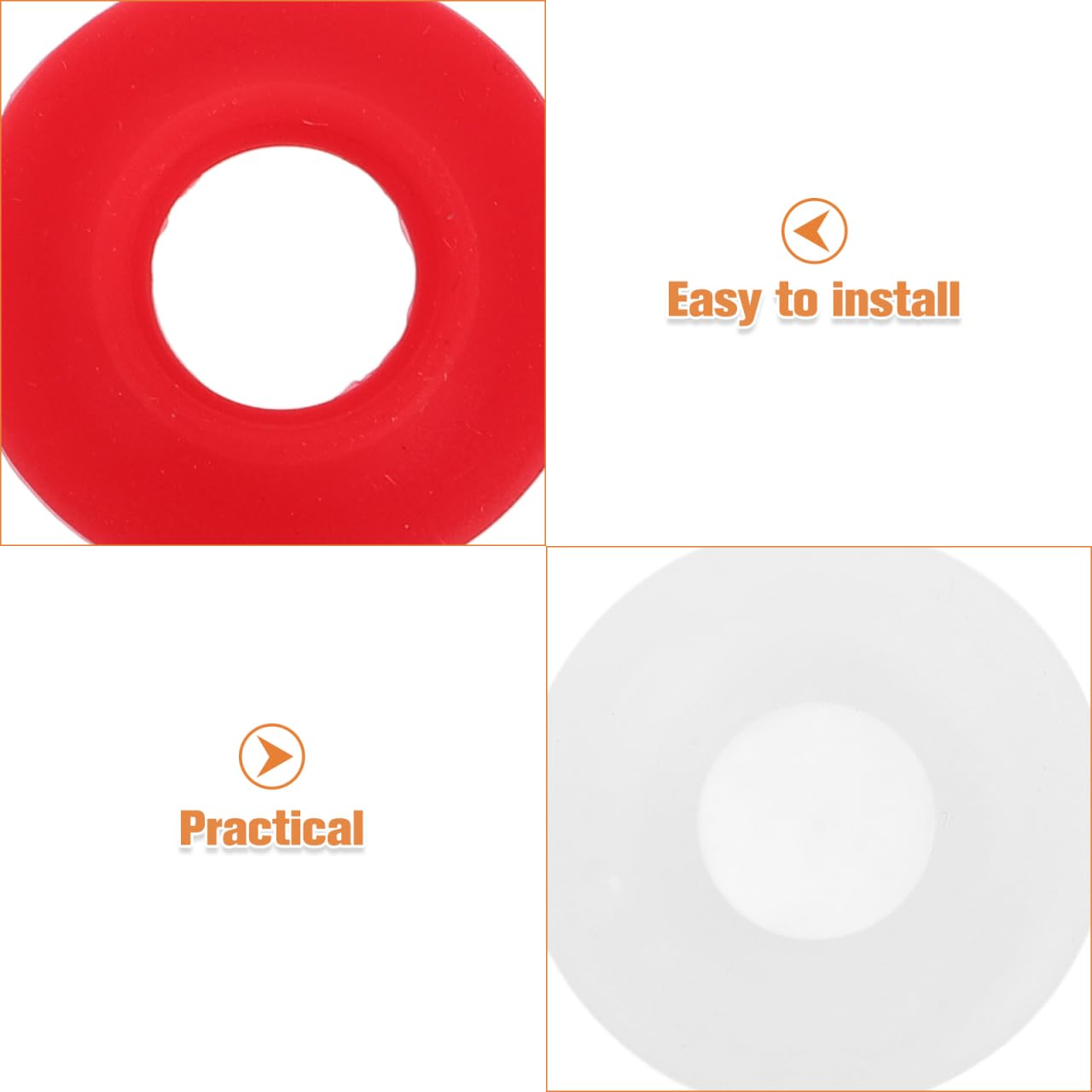 PartyKindom Silicone Sealing Gaskets for Swing Top Bottle Caps 20Pcs Leak Proof Replacement Seals 1 Inch Diameter for Beer and Beverage Bottles Kitchen Use - Image 4