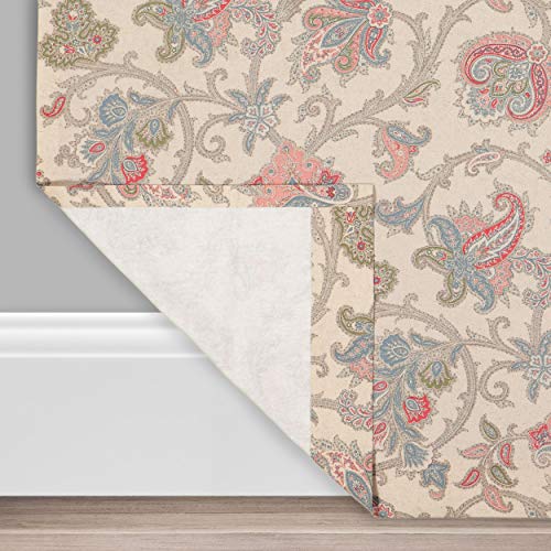 Waverly Arezzo Small Panel Tiers Privacy Window Treatment Pair Bathroom, Living Room, 52" X 36, Giardino #TOP2